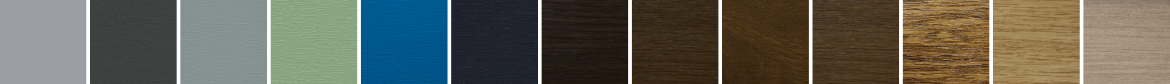 our windows are available in a variety of colours and wood grain finishes